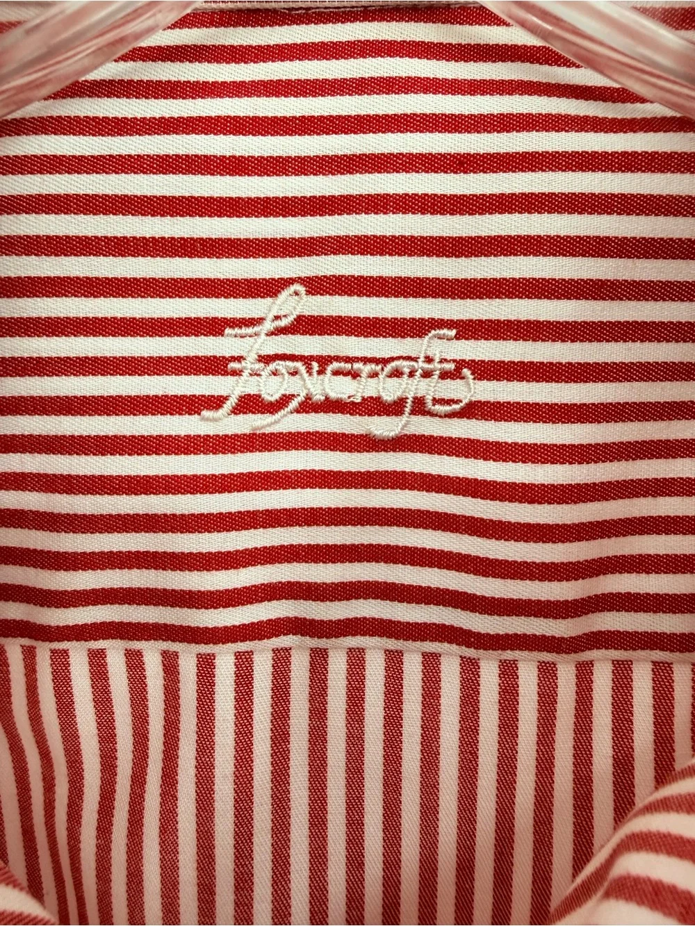 Foxcroft Disney Mickey Minnie Mouse Striped Wrinkle Free Button Up Shirt 6 - Picture 8 of 10